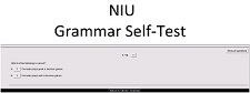 NIU Grammar Self Test