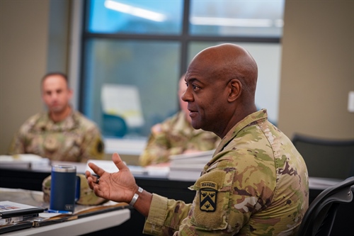 CAC Commander Addresses BCDC Students