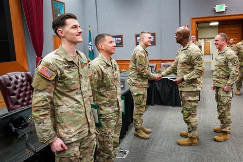 Army commendation medal awarded to soldiers of CAC Special Troops Battalion