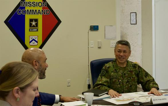 MCCoE briefs JGSDF Fuji School commandant