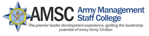 Army Management Staff College logo