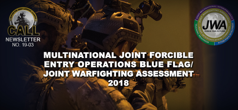 19-03 - Multinational Joint Forcible Entry Operations Blue Flag/JWA 2018 Newsletter