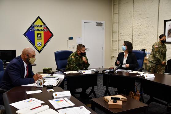 MCCoE leaders meet with U.S. Army South DCG 