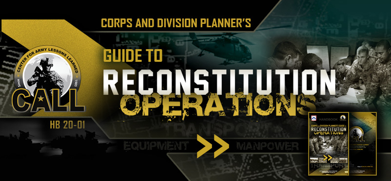 20-01 - Corps and Division Planner’s Guide to Reconstitution Operations