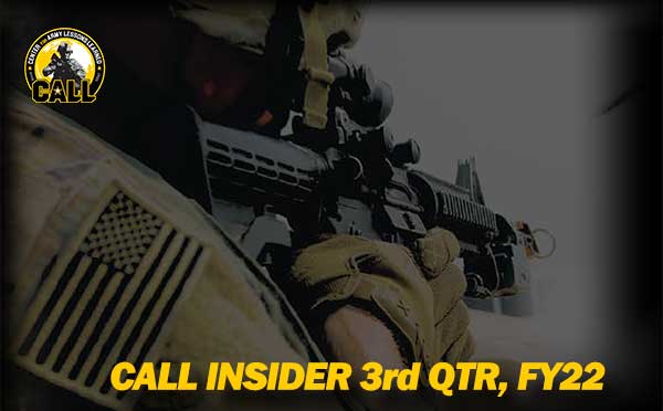 CALL Insider Newsletter, 3rd Quarter, FY22